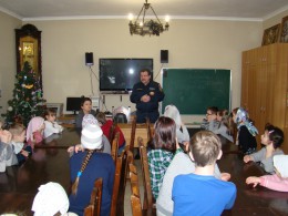Урок по безопасности в воскресной школе села Осеченки